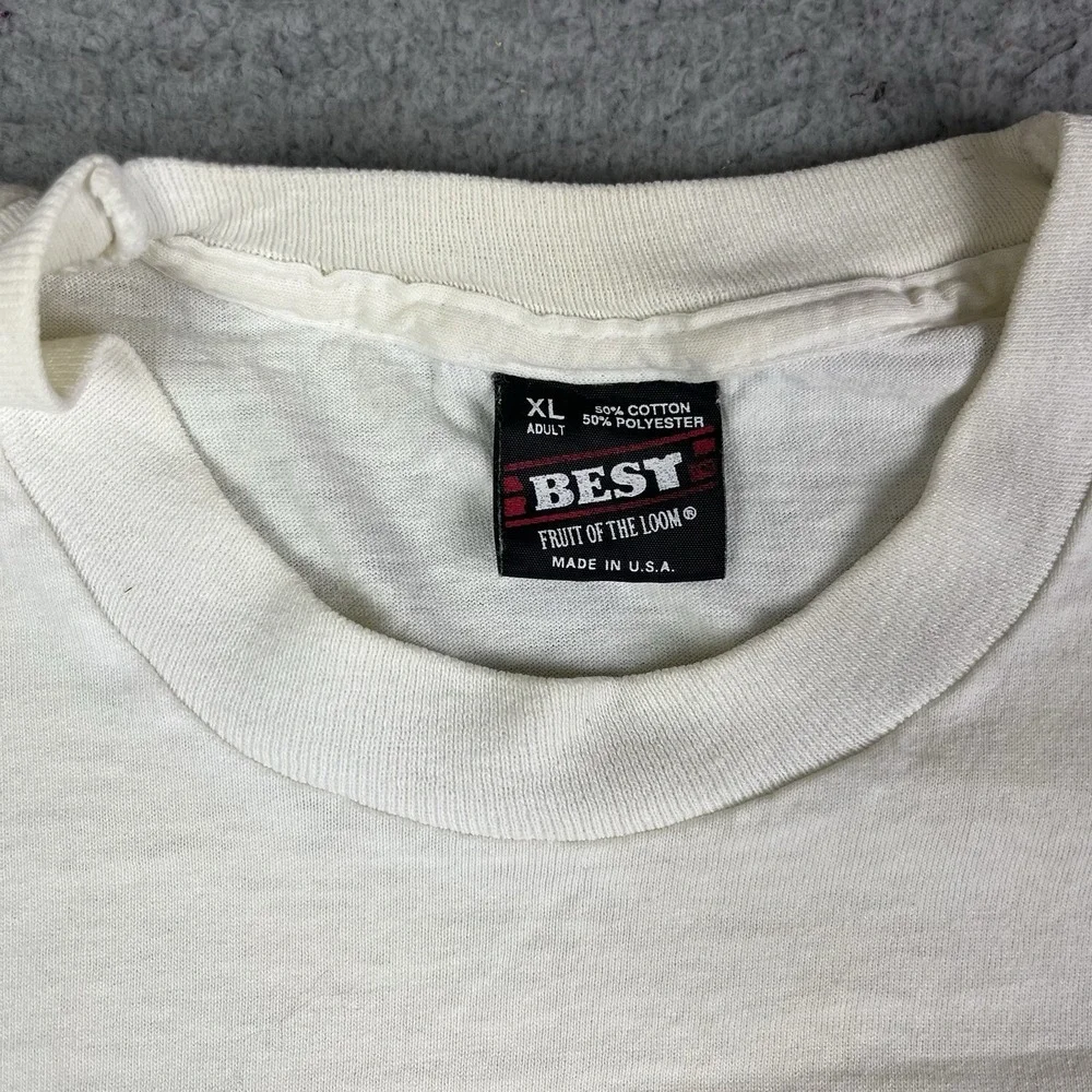 Vintage 90s Wisconsin Hockey High School State Tournament T Shirt WIAA‎ Rare XL